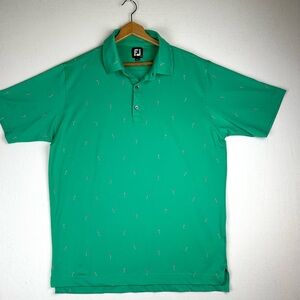 Footjoy Golf Flag Printed Polo Athleisure